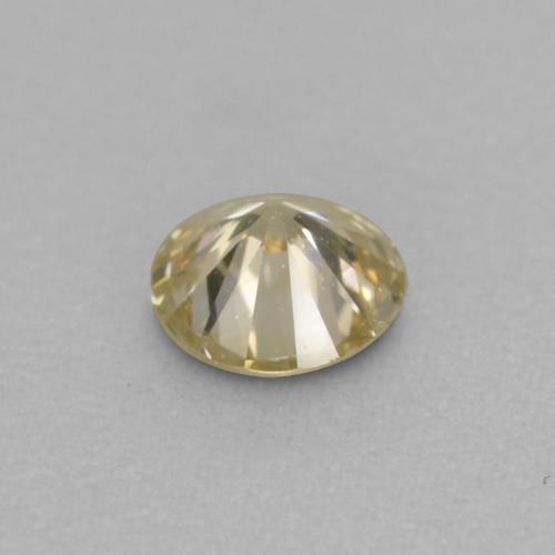Diamante naturale dorato da 0,10 ct, taglio rotondo, VVS-VS