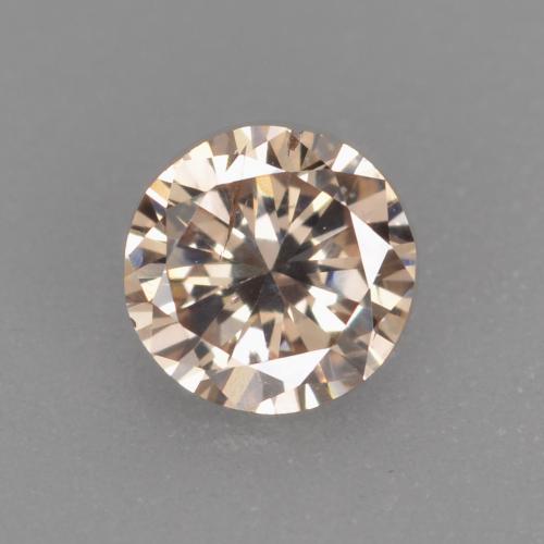 Diamante naturale dorato da 0,20 ct, taglio rotondo, VS-SI
