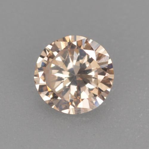 Diamante naturale dorato da 0,20 ct, taglio rotondo, VS-SI