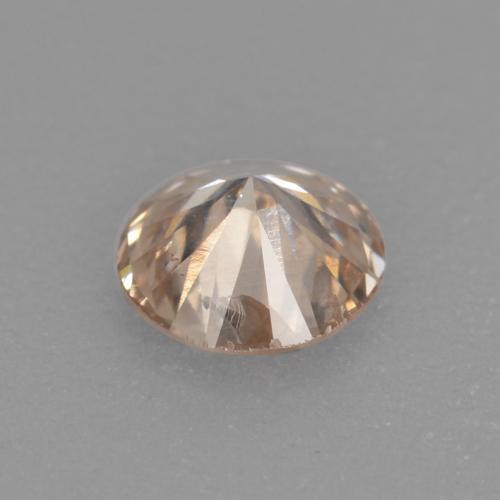 Diamante naturale dorato da 0,20 ct, taglio rotondo, VS-SI