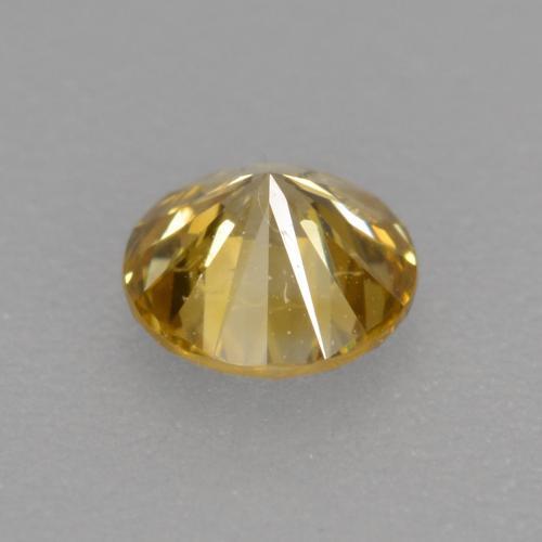 Diamante Champagne naturale da 0.24 ct, Taglio rotondo, VS-SI