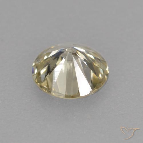 Diamante Color champagne naturale da 0.20 ct, Rotondo, VS-SI