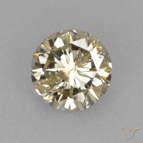 0.25ct Naturale Color champagne Diamante, Rotondo, VS-SI