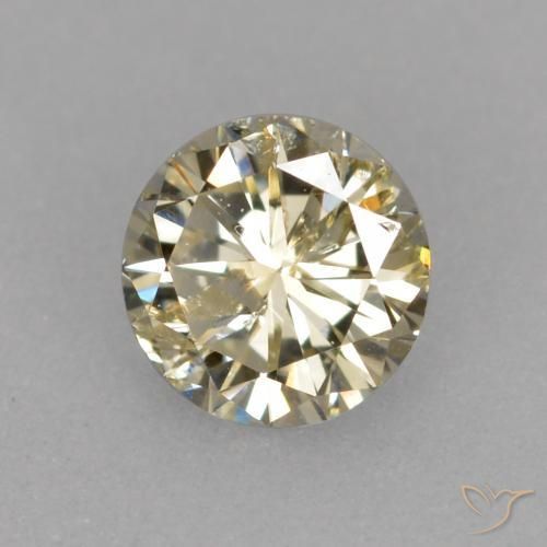 Diamante Color champagne naturale da 0.25 ct, Rotondo, VS-SI