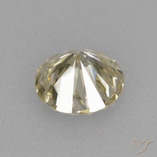 Diamante Color champagne naturale da 0.25 ct, Rotondo, VS-SI