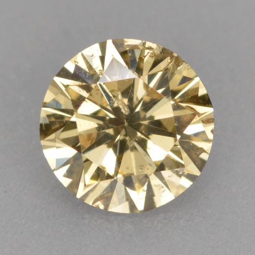 Diamante Champagne naturale da 0.41 ct, Taglio rotondo, SI
