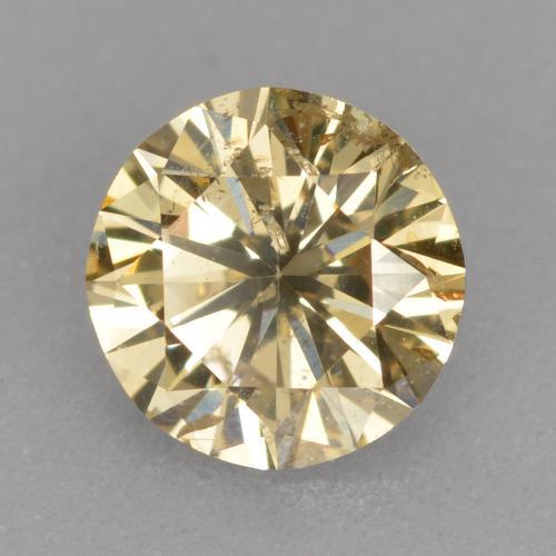 Diamante Champagne naturale da 0.41 ct, Taglio rotondo, SI