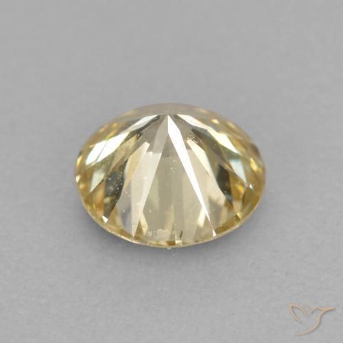 Diamante Color champagne naturale da 0.26 ct, Rotondo, VS