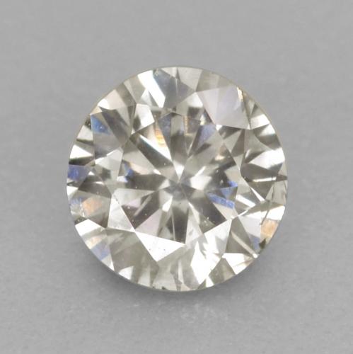 Diamante Grigio molto chiaro naturale da 0.16 ct, Taglio rotondo, VS