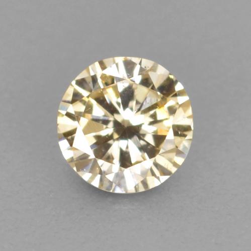Diamante Color champagne naturale da 0.09 ct, Taglio rotondo, VS