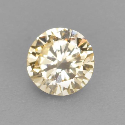 Diamante Color champagne naturale da 0.09 ct, Taglio rotondo, VS