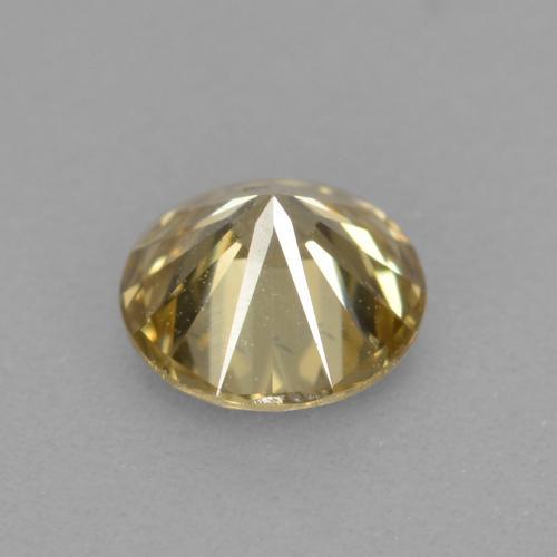 Diamante naturale dorato da 0,31 ct, taglio rotondo, VS
