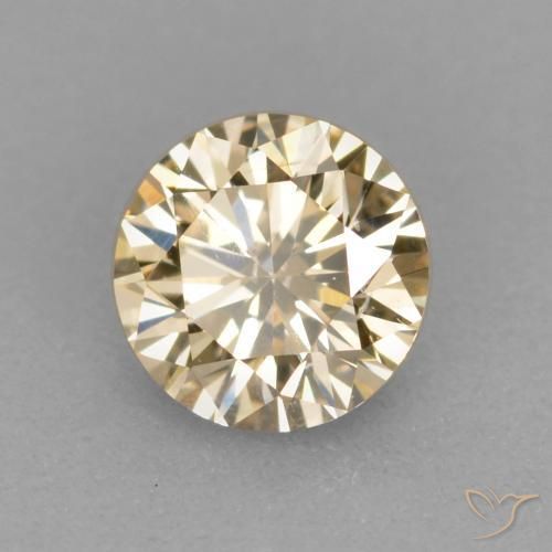 Diamante Color cognac naturale da 0.31 ct, Rotondo, VS