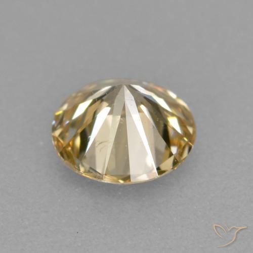 Diamante Color cognac naturale da 0.31 ct, Rotondo, VS