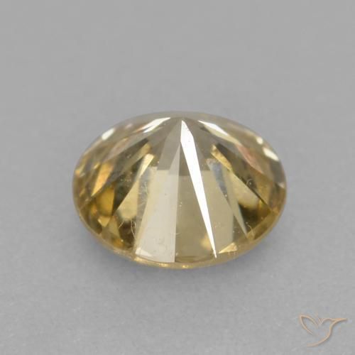 Diamante Champagne naturale da 0.25 ct, Rotondo, VS