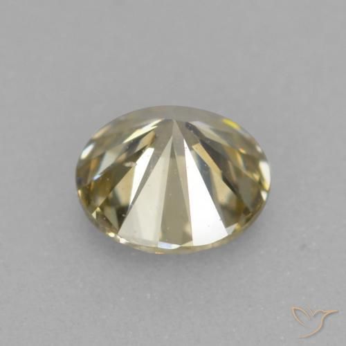 Diamante Color champagne naturale da 0.20 ct, Rotondo, VS