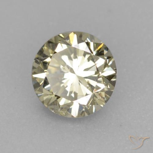Diamante Medium Light-Yellow naturale da 0.27 ct, Rotondo, VS