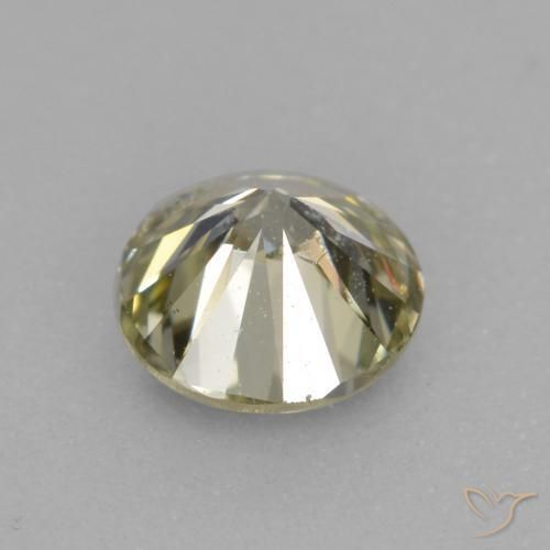 Diamante Medium Light-Yellow naturale da 0.27 ct, Rotondo, VS