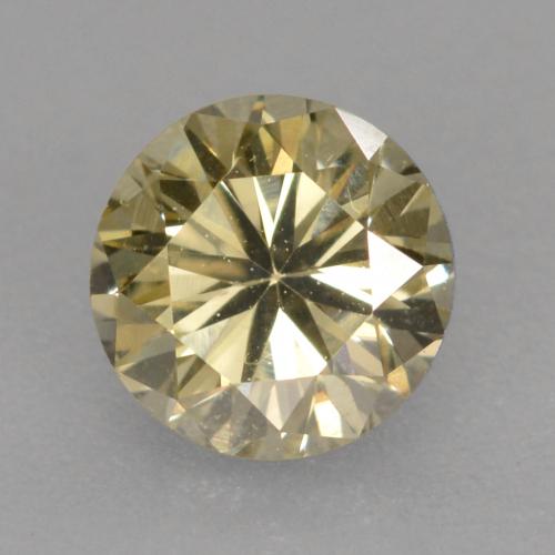 Diamante Color cognac naturale da 0.42 ct, Taglio rotondo, VVS-VS