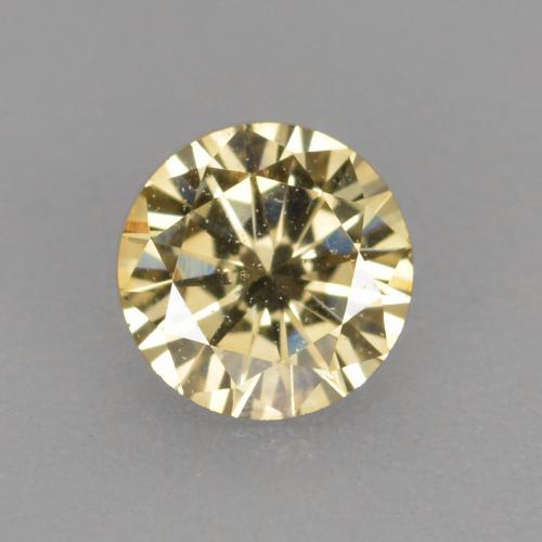 Diamante naturale marrone da 0,21 ct, taglio rotondo, VVS-VS