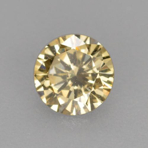 Diamante naturale marrone da 0,21 ct, taglio rotondo, VVS-VS