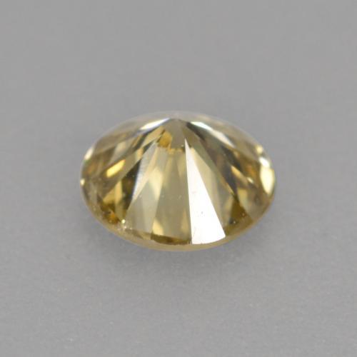 Diamante naturale marrone da 0,21 ct, taglio rotondo, VVS-VS