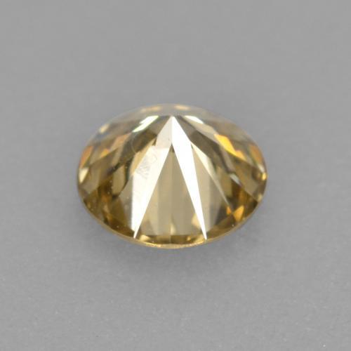 Diamante naturale dorato da 0,22 ct, taglio rotondo, VS-SI