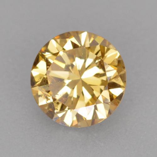 Diamante Champagne naturale da 0.32 ct, Taglio rotondo, VS
