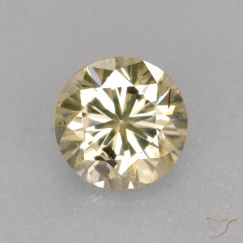 0.23ct Naturale Color champagne Diamante, Rotondo, VS