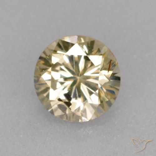 Diamante Color champagne naturale da 0.23 ct, Rotondo, VS