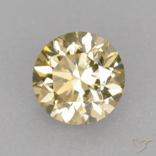 Diamante Champagne naturale da 0.31 ct, Rotondo, VS
