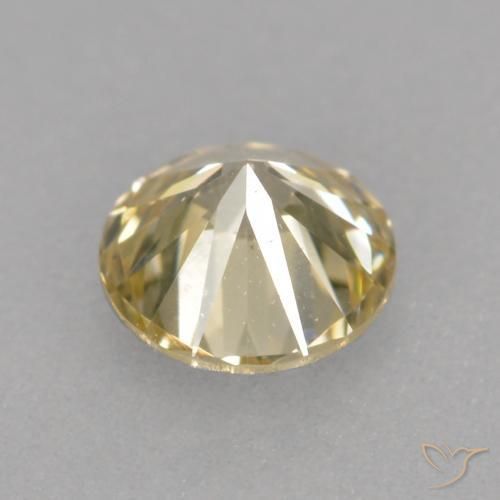 Diamante Champagne naturale da 0.31 ct, Rotondo, VS