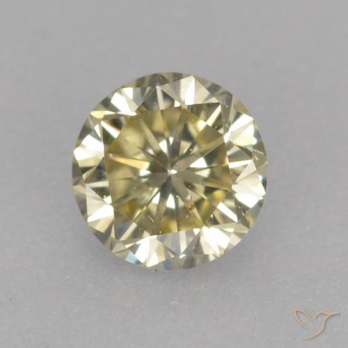 0.25ct Naturale Color cognac Diamante, Rotondo, VS