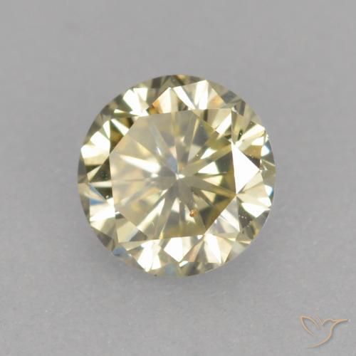 Diamante Color cognac naturale da 0.25 ct, Rotondo, VS
