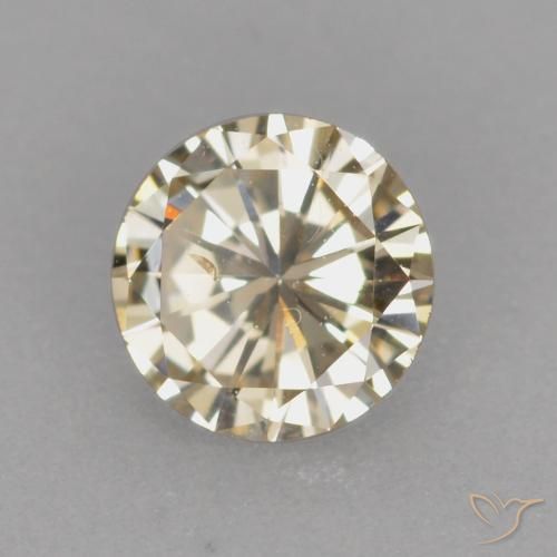 Diamante Color cognac naturale da 0.24 ct, Rotondo, VS