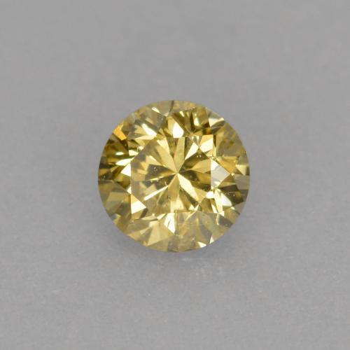 Diamante Champagne naturale da 0.12 ct, Taglio rotondo, VS