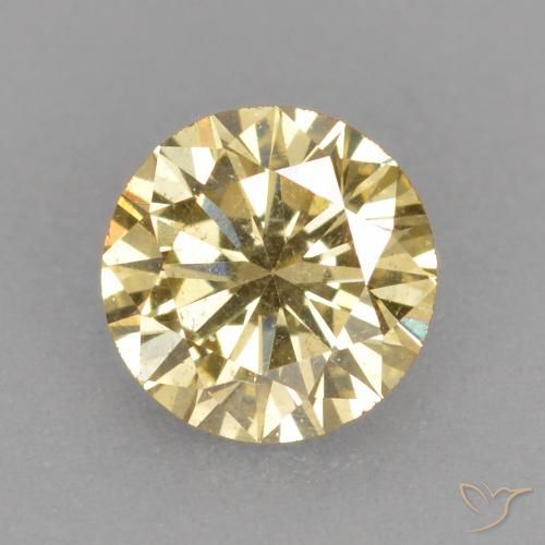 0.30ct Naturale Champagne Diamante, Rotondo, VS