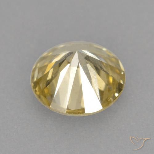 Diamante Champagne naturale da 0.30 ct, Rotondo, VS
