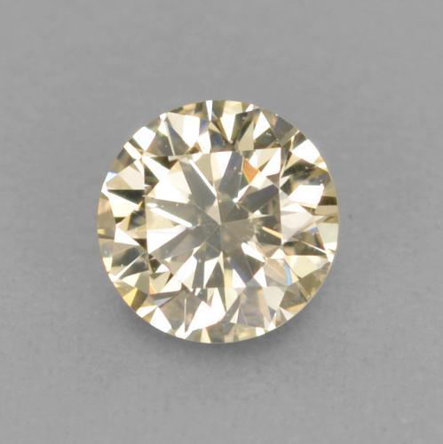 Diamante naturale dorato da 0,11 ct, taglio rotondo, VVS-VS