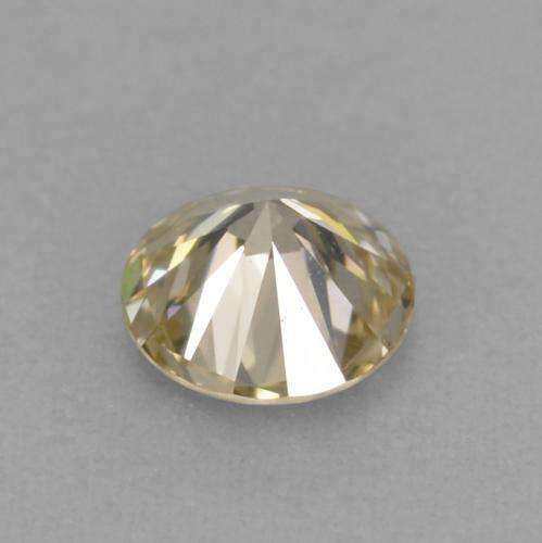 Diamante naturale dorato da 0,11 ct, taglio rotondo, VVS-VS