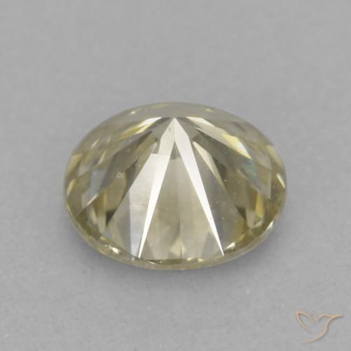 Diamante Color champagne naturale da 0.18 ct, Rotondo, VVS-VS