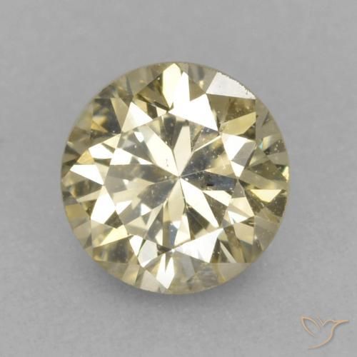 Diamante Color cognac naturale da 0.20 ct, Rotondo, VVS-VS