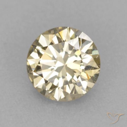 Diamante Color cognac naturale da 0.14 ct, Rotondo, VVS-VS