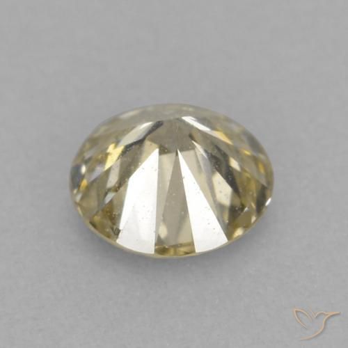 Diamante Color cognac naturale da 0.14 ct, Rotondo, VVS-VS