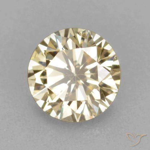 Diamante Color cognac naturale da 0.18 ct, Rotondo, VVS-VS