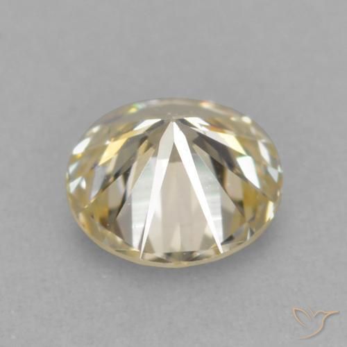 Diamante Color cognac naturale da 0.18 ct, Rotondo, VVS-VS