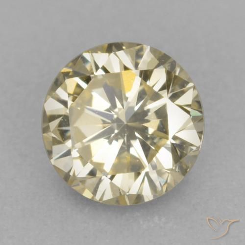 Diamante Marrone medio naturale da 0.21 ct, Rotondo, VVS-VS