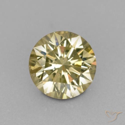 0.25ct Naturale Color champagne Diamante, Rotondo, VS-SI