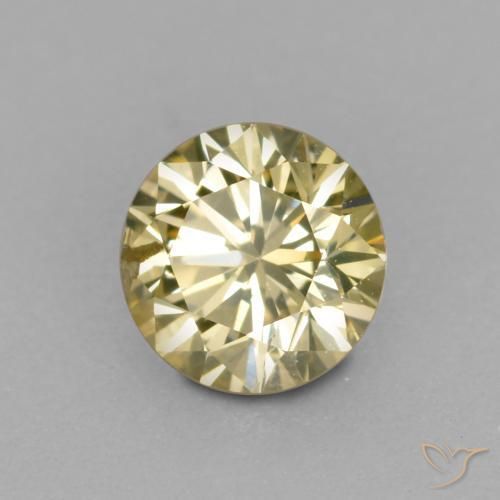 Diamante Color champagne naturale da 0.25 ct, Rotondo, VS-SI