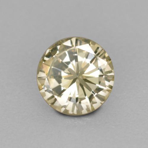 Diamante naturale dorato da 0,16 ct, taglio rotondo, VS